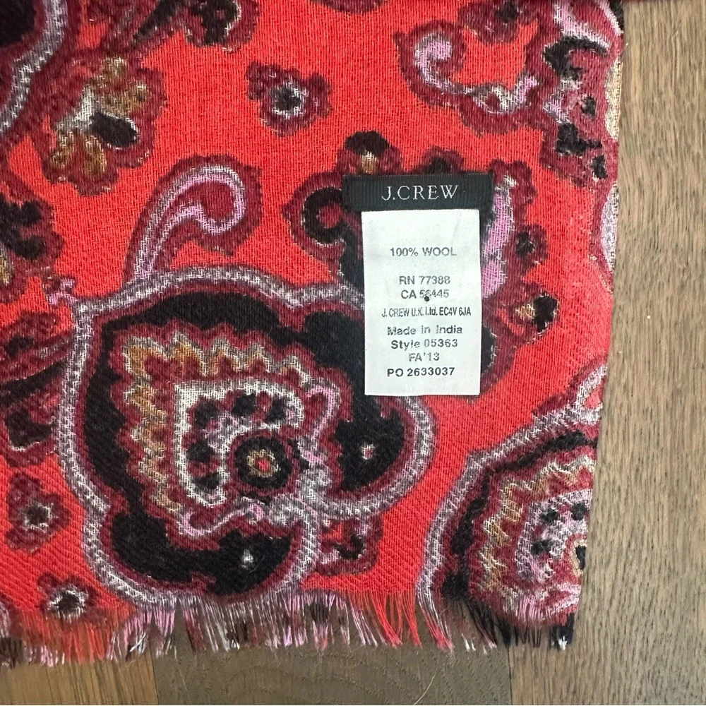 J. Crew crew paisley